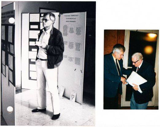 Ed Dellian 1987 in Wien und 1991 in Caputh mit Max Jammer