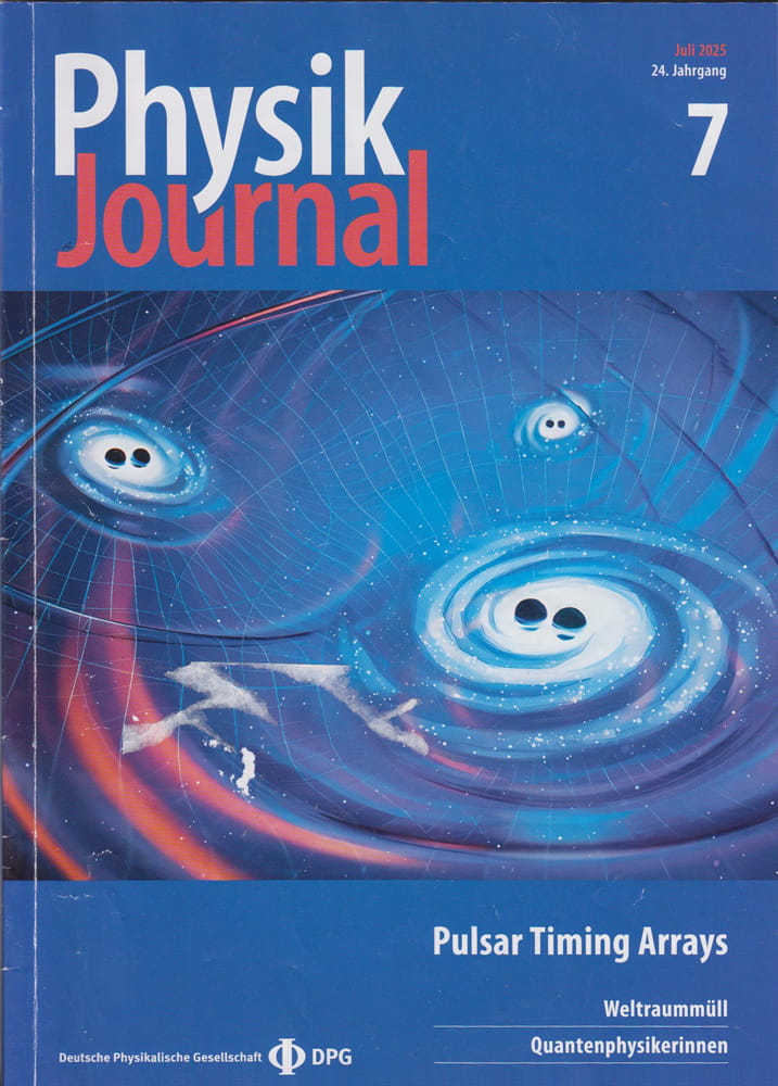 Titelseite des Physik Journal Nr. 7/2025